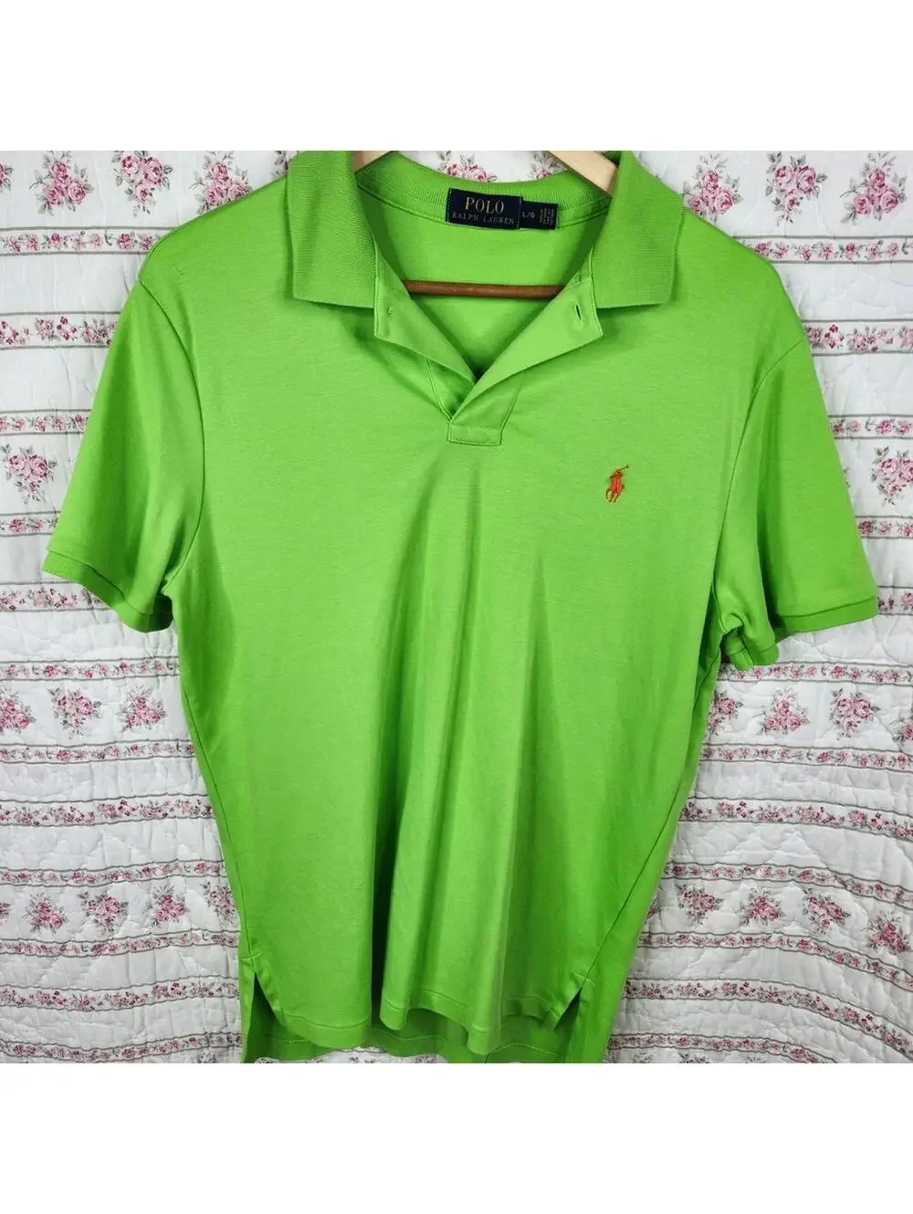 Polo Ralph Lauren Classic Green Men's Polo Shirt Size L